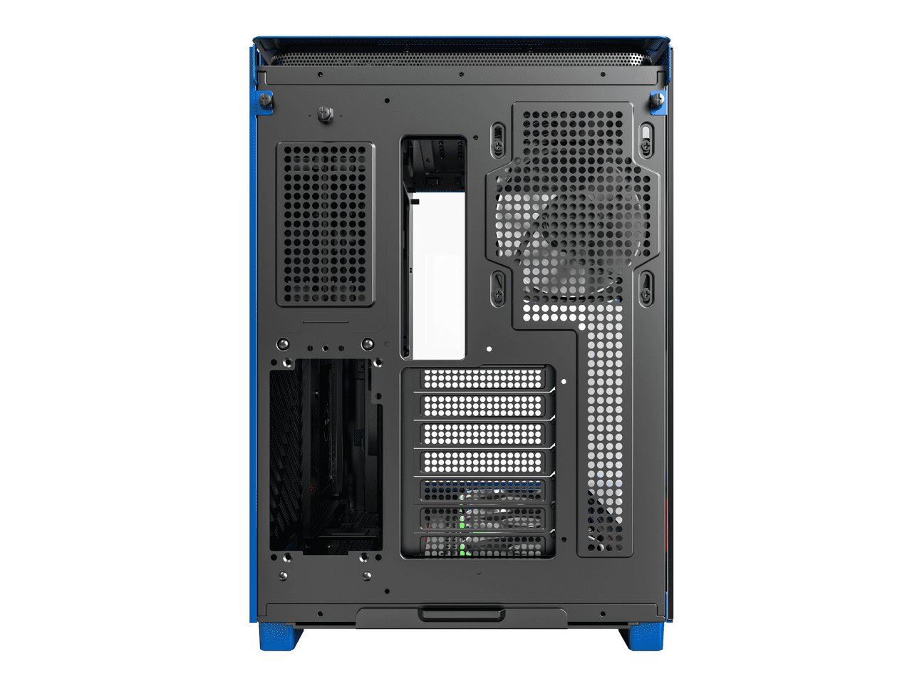 MONTECH, KING 95 PRO Dual-Chamber ATX Mid-Tower PC Gaming Case, High-Airflow, Toolless Panels, Sturdy Curved Tempered Glass Front, Six ARGB PWM Fan Pre-installed with Fan Hub, Prussian Blue