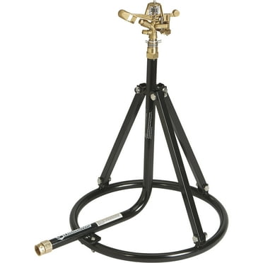 Strongway Sprinkler 3/4in. Head with 2 Nozzles, up to 10 GPM, 100ft. Dia., 7800 Sq. Ft. Coverage, on Tripod Base