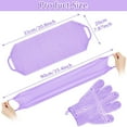 thumbnail image 7 of Exfoliating Shower Bath Gloves Back Scrubber Set for Body, Face, Shower, Bath, Scrub and Exfoliator (Pink), 7 of 7