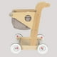 thumbnail image 3 of Carro de Madera para Juguete Zulema Carrito de compras para niños gris, 3 of 6