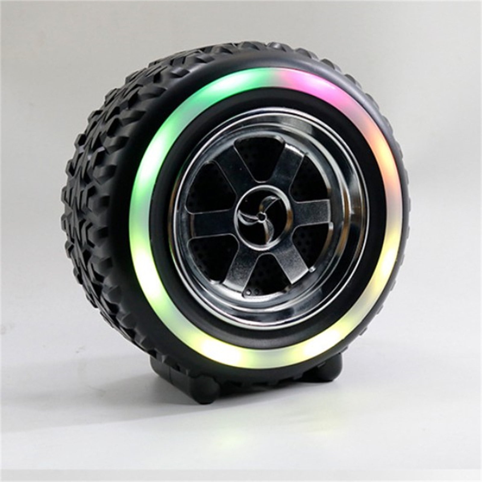 Portable Bluetooth Speaker with Color Changing RGB Lights, 10W Wireless Desktop Speaker with USB/TF Card Playback, Rechargeable Battery for Home Party Gift