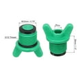 thumbnail image 2 of G1/2" Male Thread PPR Pipe Fitting End Cap with Butterfly, Tubing Stopper for Preventing Leakage, Green 10 Pcs, 2 of 4