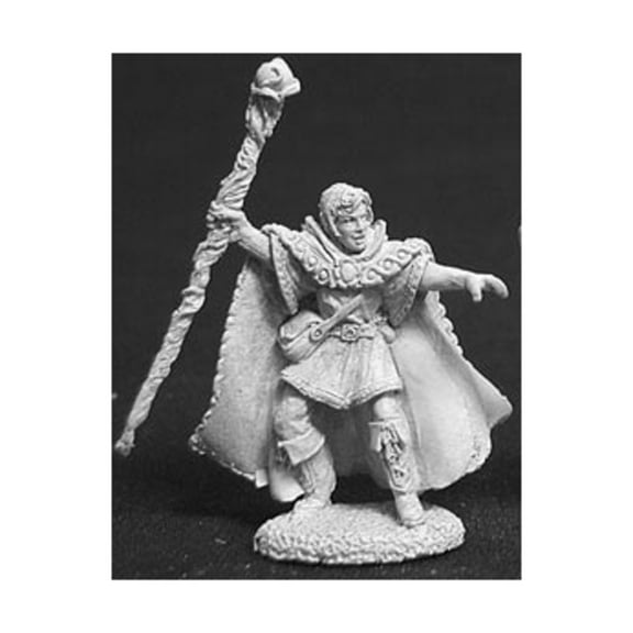 Reaper Miniatures Drake Whiteraven - Male Wizard w/Staff New