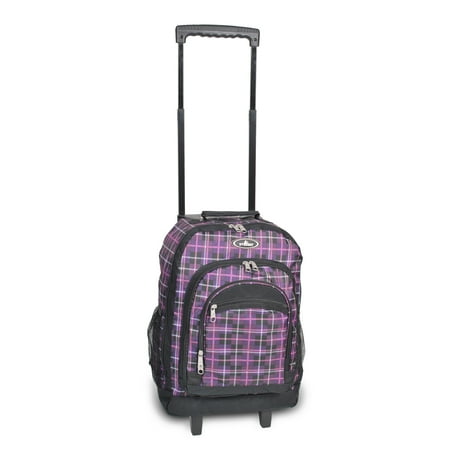 Everest Unisex 9045WH-Purple/Black Plaid