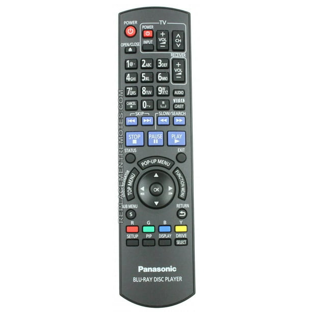 bundet Mindful Robe Panasonic N2QAYB000508 (p/n: N2QAYB000508) Blu-Ray DVD Player Remote  Control (new) - Walmart.com