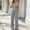 Gray, variant on Matching Sets Women Clothing Summer Womens Suits Plus Size Palazzo Work Sets Sets V-Neck Green Vest Sleeveless 2pc Sets for Women Outfit