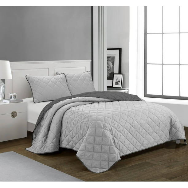 Casa Ultra Soft 3 Piece Full Queen Quilt Bedding Set Walmart Com Walmart Com