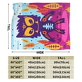 thumbnail image 3 of ZICANCN Monster Alien Planet Anti-Pilling Flannel Bed Throw Blankets - Couch-Ultra-Soft Micro Fleece Sofa Bed Camping Travel Blanket for Adults 40"x30", 3 of 8