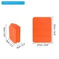 thumbnail image 2 of Uxcell 14.6"x10.6"x0.3" XPE Foam Waterproof Foldable Hiking Seat Pads Cushion, Orange 2 Pack, 2 of 6