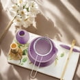 thumbnail image 5 of Eurhowing 7-Piece Matcha Whisk Set, Japanese Matcha Tea Set with Bamboo Whisk, Ceramic Bowl, Scoop & Sifter, Complete Ceremony Kit, Gift, Purple, 5 of 7