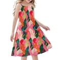 thumbnail image 2 of Piuwrlz Girls Play Casual Dresses Girl Summer Dresses Pleated Skirts Pink Size 7 Years, 2 of 7