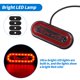 thumbnail image 5 of Luz de marcador lateral para aletas Unique Bargains LED roja, alojamiento de luz de repetición lateral para camiones, reemplazo de lámpara de señal de giro, material de PC, 4 pcs, 5 of 7