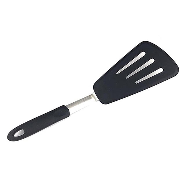 Raspador flexible resistente al calor de 315 ° C hecho de silicona y acero inoxidable: el mejor raspador de silicona, muy adecuado para tortillas, hamburguesas, etc. (largo)