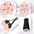 thumbnail image 2 of '6 Pieces Daisy Flower Clip Car Rat (3 Cm, 3.3 Cm, , , ), 2 of 5
