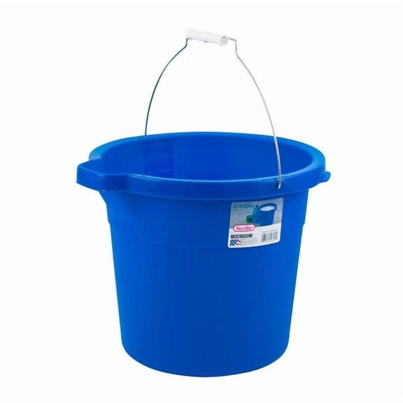 DDI 2381507 Sterilite Morpho Bucket, Blue, 12 qt. - Case of 12