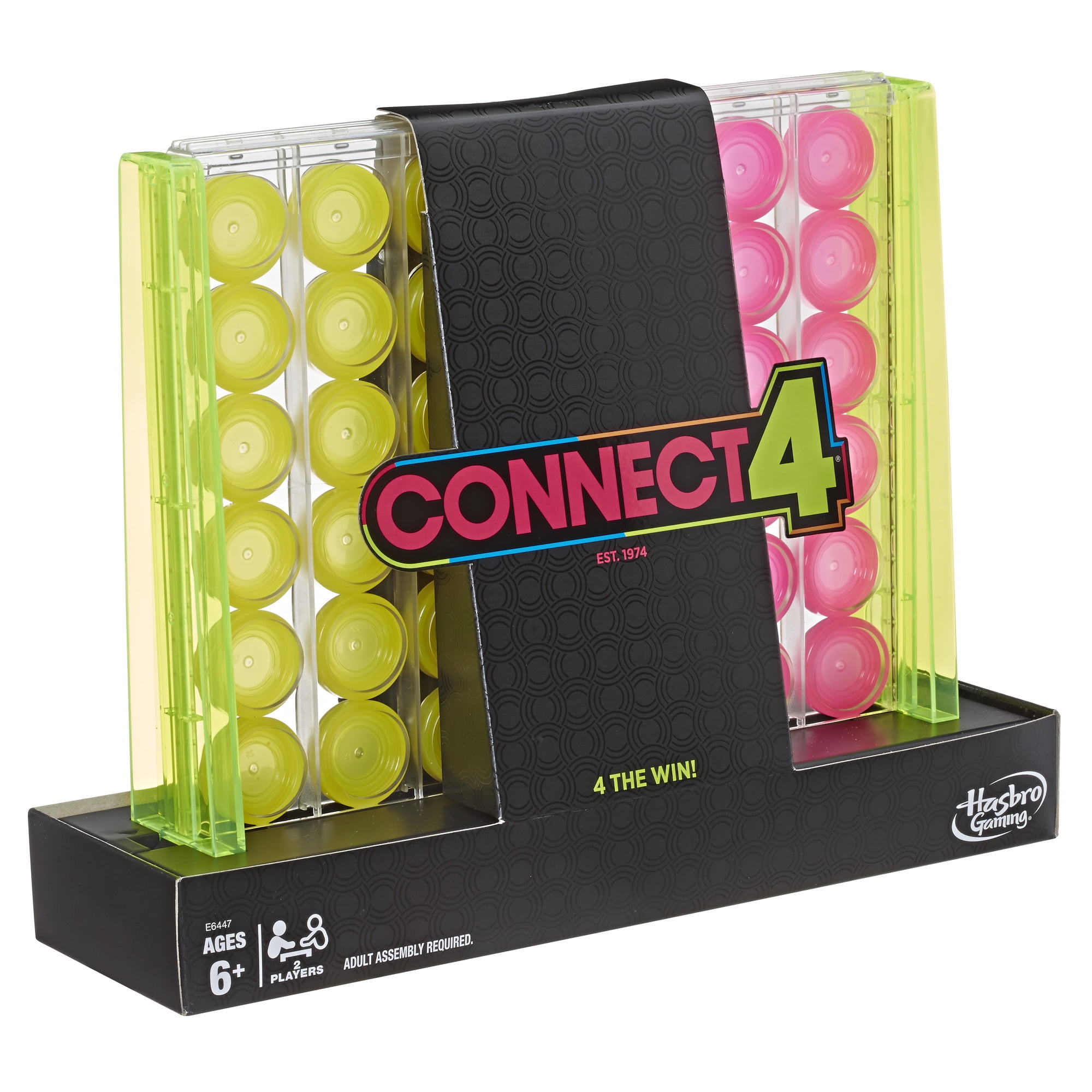 Connect 4 Neon Pop Board Game 2018 Hasbro Gaming 2 Players for sale online 
