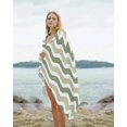 thumbnail image 2 of Sage Green Beach Towels Oversized Super Absorbent, Abstract Geometric Ocean Wave Stripe Lightweight Bath Towel Quick Dry Sets For Bathroom/Pool/Rv Camping/Beach Play/Gym Room/Picnic 30"x60", 2 of 8