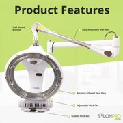 SalonPro Orbiting Halo Infrared Hair Dryer Color Processor - Wall Mount, White