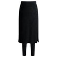thumbnail image 1 of Leggings Prolriy con forro polar, leggings con falda, falda de tenis con leggings incorporados, faldas hasta la rodilla, leggings con bolsillos, faldas para mujer, leggings térmicos cálidos para, 1 of 4