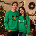 thumbnail image 6 of Christmas Couples Sweatshirts Merry Christmas Printing Long Sleeve Shirts Crewneck Pullover Winter Fleece Sweaters Xmas Funny Holiday Sweatshirts Gifts(Women), 6 of 6