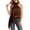 Brown, variant on Women Silk Halter Neck Top Open Back Satin Vest Shirt Sleeveless Crop Backless Tank Going Out Tops