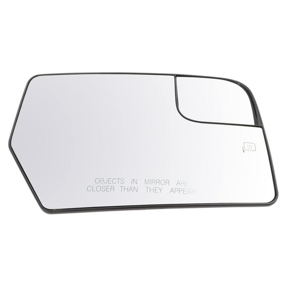 TRQ Mirror Glass Heated with Spotter Passenger Side Right RH for Ford Expedition MGA08571 Fits select: 2012-2014 LINCOLN NAVIGATOR