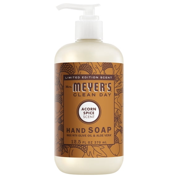 Mrs. Meyer’s Clean Day Hand Soap, Acorn Spice Scent, 12.5 Fl Oz Bottle