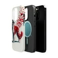 thumbnail image 2 of DistinctInk Tough Case for Apple iPhone 14 Pro MAX (6.7" Screen), Compatible with MagSafe Charging - Valentine's Day Borzoi, 2 of 6