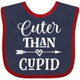 thumbnail image 3 of Inktastic Valentine Day Cuter Than Cupid Boys or Girls Baby Bib, 3 of 4