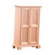 thumbnail image 1 of Armario de madera de simulación, armario de doble puerta para casa de muñecas 1/12 Estilo A, 1 of 7