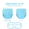 thumbnail image 2 of Littleforbig Washable Adjustable Reusable Waterproof Primary Comfort Cloth Adult Diaper Wrap Cover One Size Blue, 2 of 8