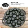 thumbnail image 4 of Escargot Dish Plate Snail Baking Pan Cooking Tray Serving Ceramic Dishes Bowls Multi Meatball Frying Thickened Pot Iron, 4 of 7