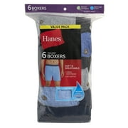 Underwear Boxers, 6-Pack, Moisture-Wicking Underwear, Soft Knit Jersey Boxers
