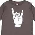 thumbnail image 4 of Inktastic Rocker Horns Boys or Girls Long Sleeve Toddler T-Shirt, 4 of 5