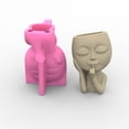 thumbnail image 5 of Flower Pot Silicone Molds Big for Head for Doll Planter Epoxy Casting Mold for Handmade Craft Casting Plan, 5 of 8