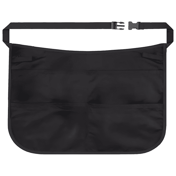Multi-Pocket Hair Stylist Apron, Salon Apron Hair Cutting Apron, Pockets Oxford Cloth Waist Apron, Tool Apron, Black