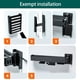 thumbnail image 5 of Percha para secar ropa, estante para ventana, estantes de almacenamiento colgantes de aleación de aluminio portátiles, organizador para el Almacenamiento y organización del hogar 2 pliegues Bearachild HA071035-02B, 5 of 6