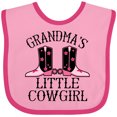thumbnail image 3 of Inktastic Grandma Little Cowgirl Baby Clothes Girls Baby Bib, 3 of 4