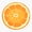 1pcs, variant on Orange Sliced Fruit Decor Art Garden Style Vinyl Sticker