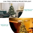 thumbnail image 2 of Yyton Christmas Tree Topper Built-in LED Projector, 180� Rotatable 3D Santa Claus Pattern, for Christmas, New Year, Home (Gold), 2 of 10