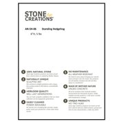 Stone Age Creations 6 Boulder Standing Hedgehog