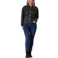 thumbnail image 2 of INSPIRE CHIC Women's Jean Jacket Button Down Pockets Oversized Denim Jacket, 2 of 6