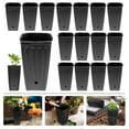 Miangastore 30 Plastic Nursery Pots with Drainage Holes for Seedlings
