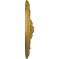 thumbnail image 4 of Ekena Millwork 16"OD x 2 1/4"P Wigan Ceiling Medallion, Hand-Painted Pharaohs Gold, 4 of 6