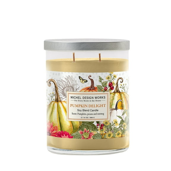 Michel Design Works Pumpkin Delight Medium Tumbler Candle, 14 oz