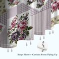 thumbnail image 6 of Pioneer Flower Floral Print Pattern Shower Curtain 36"x72" ,Bathroom Decorative Shower Curtains Set with 12 Hooks,Modern Waterproof Washable Shower Curtain, 6 of 6