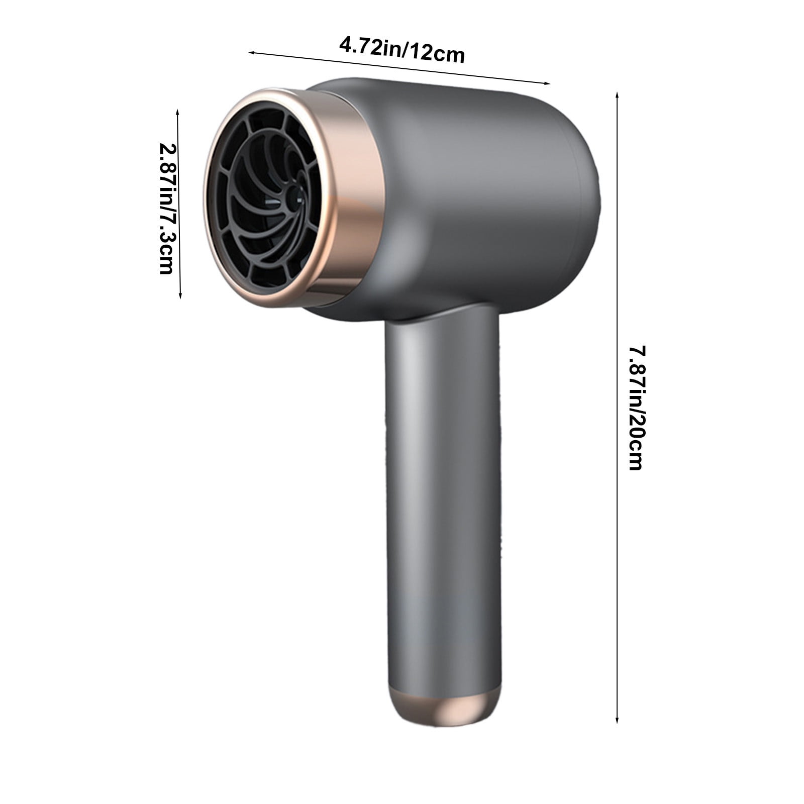 WNFJR Cordless Portable Blow Dryer, Fast Drying Technology Hair Dryer Wireless Hair Dryer Rechargeable Blow Dryer for Travel and Home Use