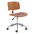 thumbnail image 4 of Duravel Office Chair Brown Office Chair, Modern Style, Plush and durable faux leather fabric, Plywood, Indoor Office, 4 of 10