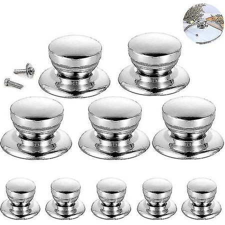 1 Sets Universal Stainless Steel Replacement Knob Handle Dutch Oven Knob Bakelite Replacement Knob Pot Lid Handle Compatible Aldi Lodge Enameled Dutc