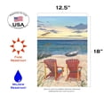 Toland Home Garden Adirondack Paradise Beach summer Flag Double Sided ...